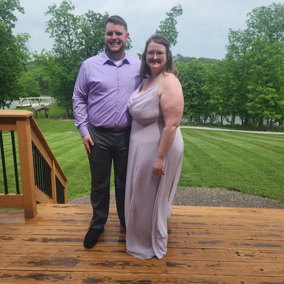 David's Bridal Iris Bridesmaid Dress - Picture 2 of 5